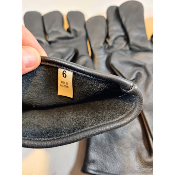 Motorcycle Gloves Black Leather Size 6, Very Nice Condition. - Picture 10 of 11